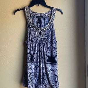 Inc International concepts xl rhinestone sleeveless blouse